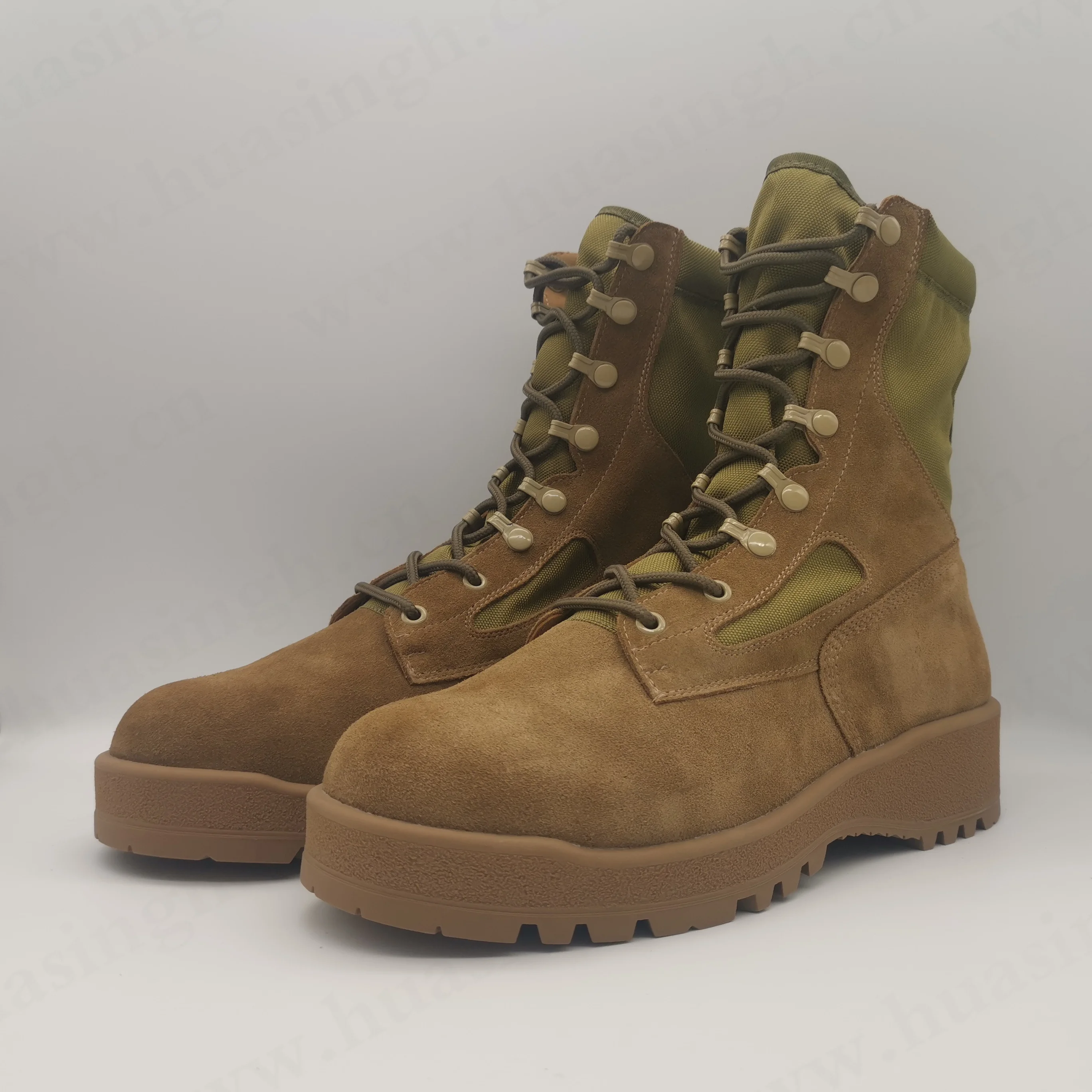 WCY,national field training good quality rubber outsole tactical desert boots steel toecap HSM056