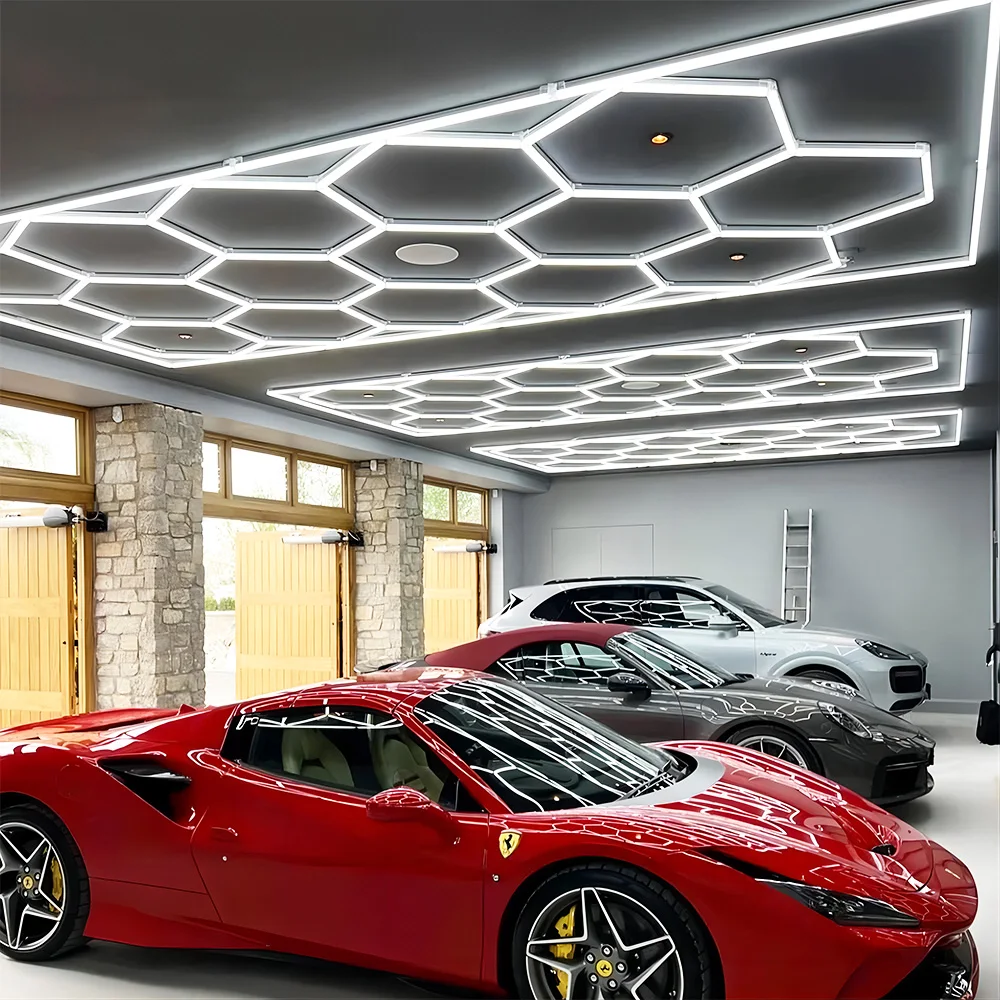 Commercial Industrial Honeycomb Shaped Stage Type Lights Ceiling Light Hexagonal Led Lamp of Car Working Lights