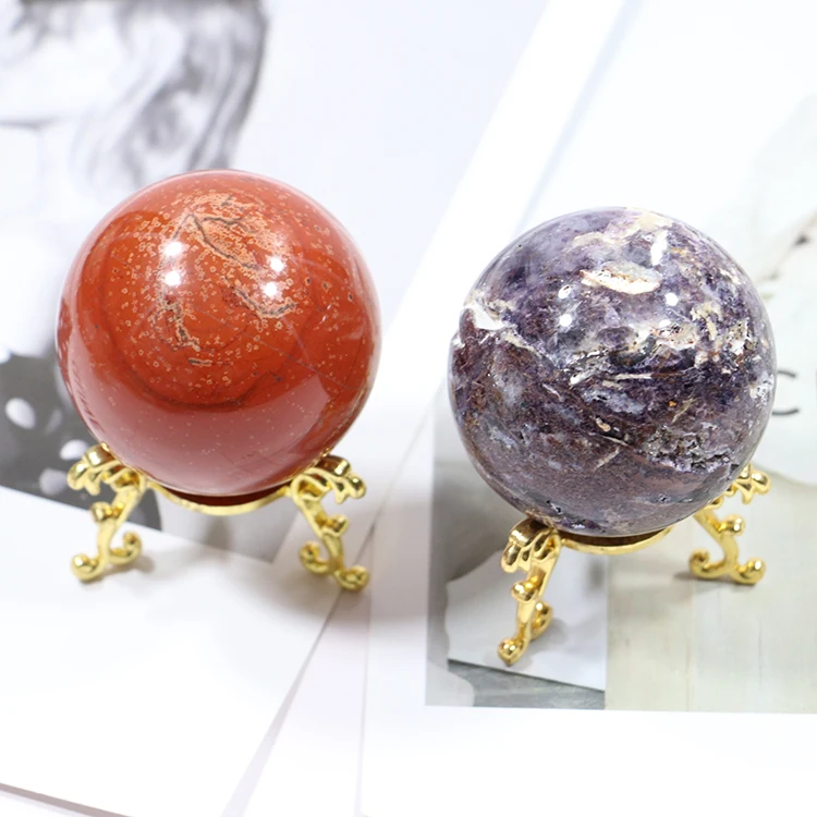 Natural Sun Moon symbiosis Healing Crystal Gemstone Ball Price Sphere Sculpture Figurine