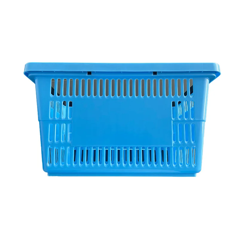 Convenient Supermarket Trolley Baskets Collapsible Plastic Laundry Basket Shopping Baskets