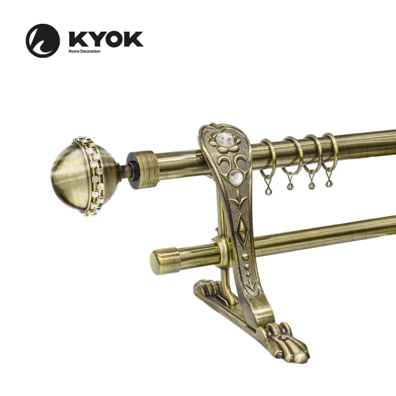 kyok алюминиевый карниз для штор дешевая цена 2 м карнизы и рельсы для домашнего декора