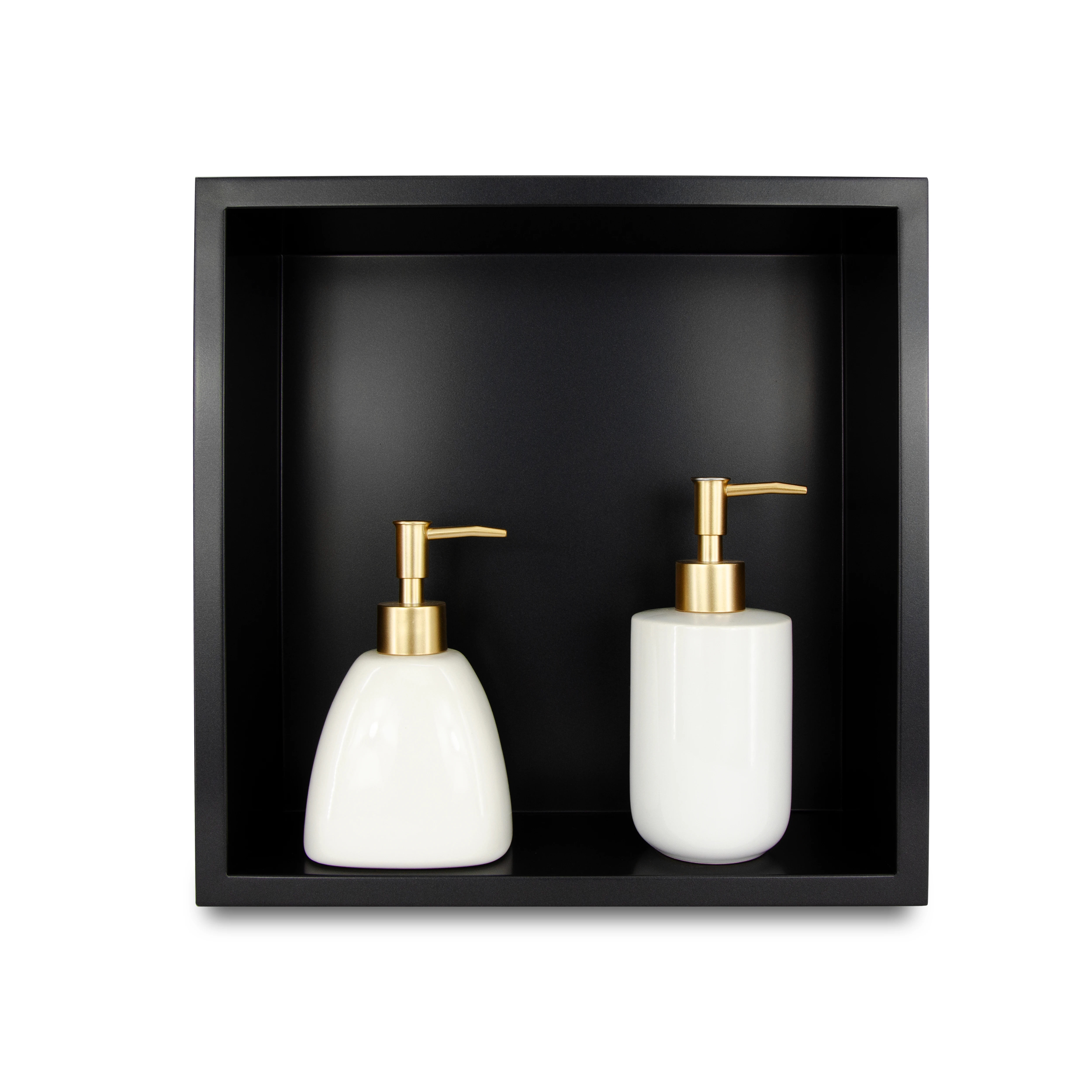 
Neodrain BA30307 Matte Black Bathroom Shelf Bathroom Recessed Shower Wall Niche 