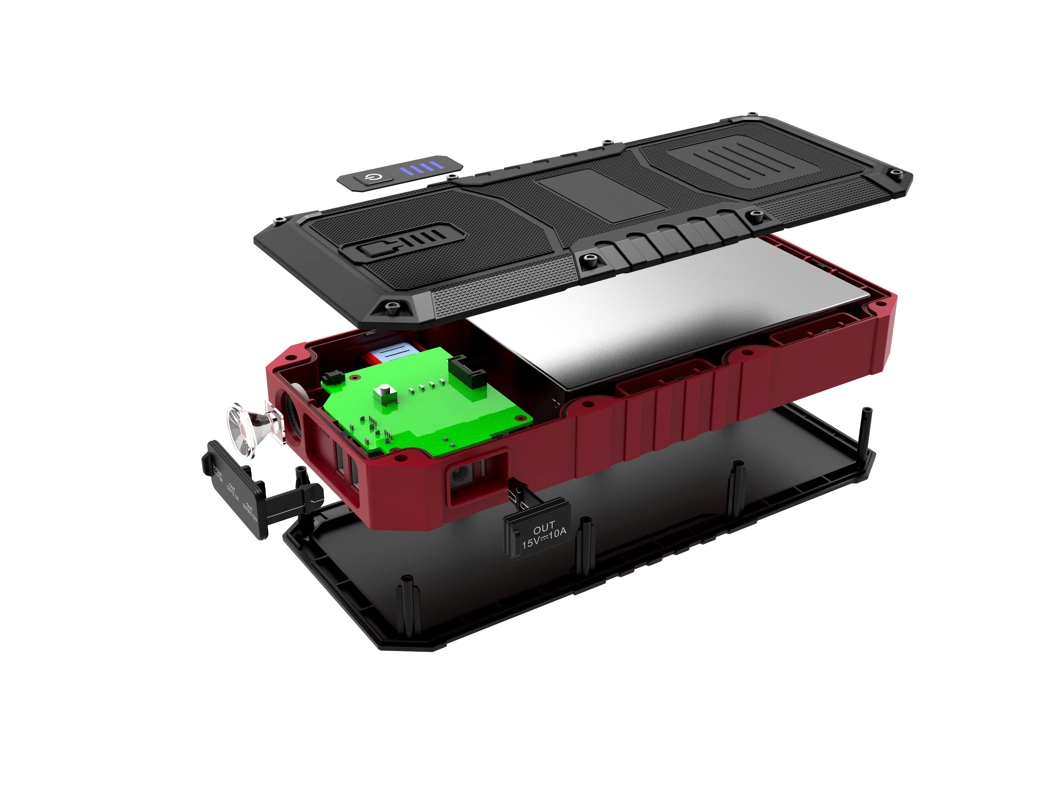 CARKU Newest design quick charge jump starter with 21000mAh