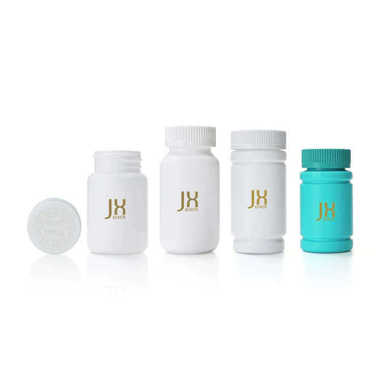40cc 80cc 100cc150cc white childproof lid plastic pill bottles medicine pharmaceutical capsule bottle