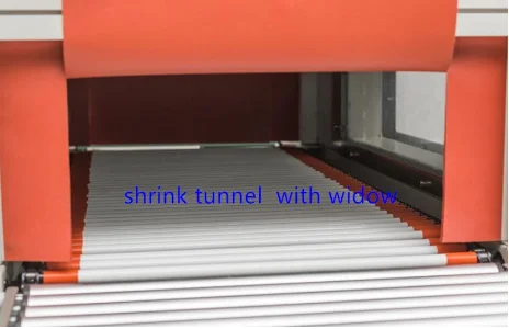 DFS450 Continuous 2 in 1 L type Seal Cut Shrink Packaging Machine sealing cutting and shrinking tunnel packager