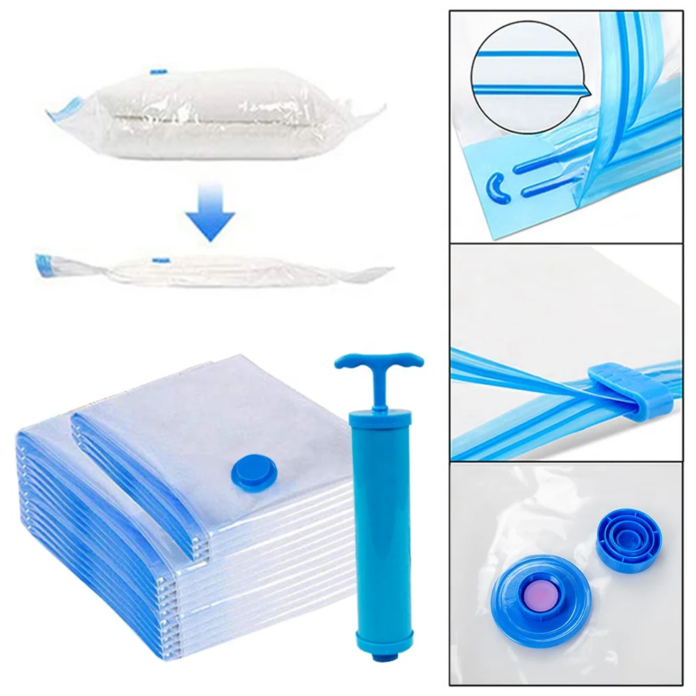Factory wholesale transparent plastic vacuum compressed bag