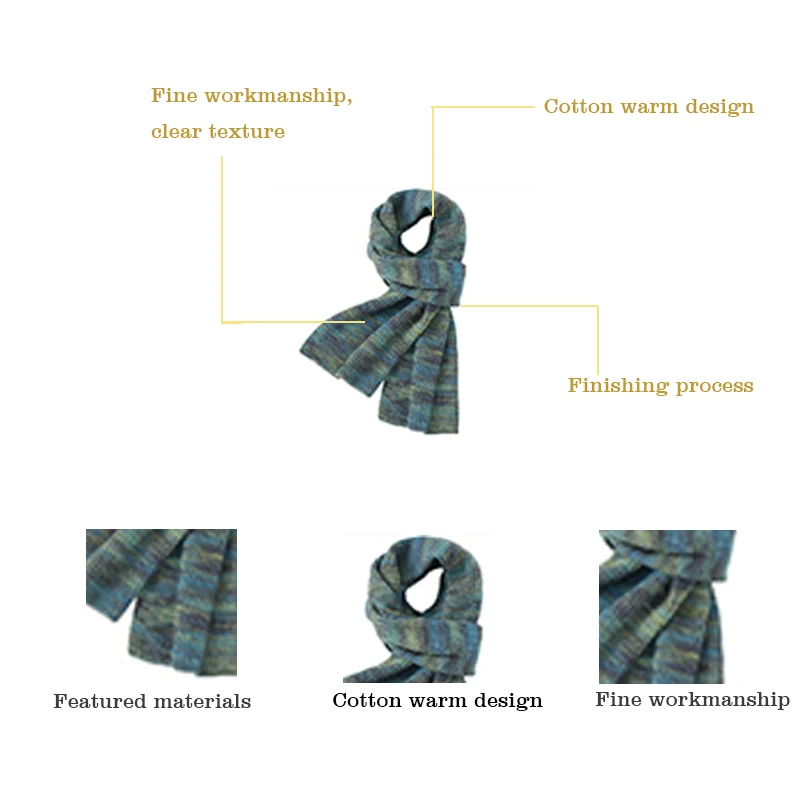 Зимний теплый вязаный шарф, Зимний вязаный крючком комплект из шапки и перчаток, Плотная шапочка для женщин и мужчин, толстый комплект из 3 предметов с пользовательской этикеткой