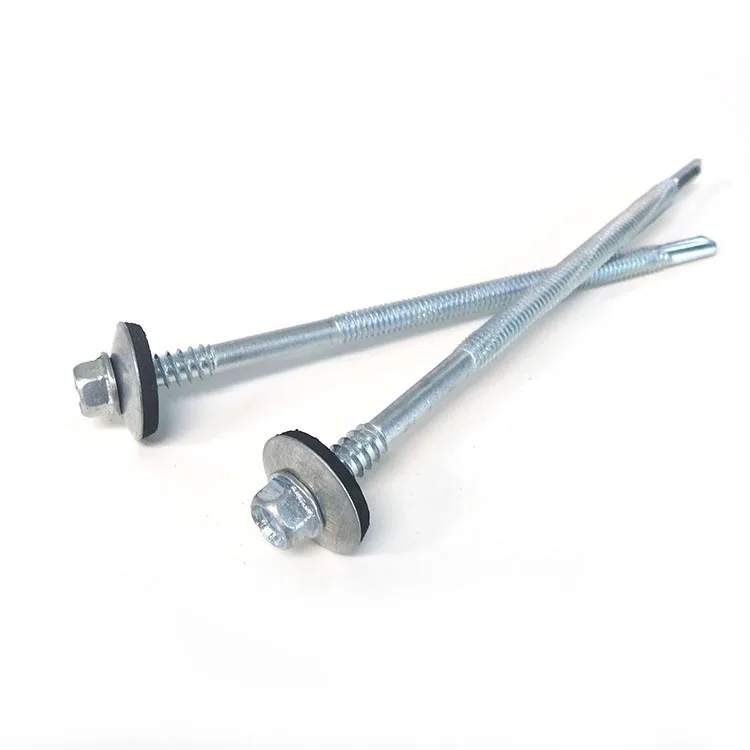 Good quality DIN 7504 hex head self drilling screws with epdm washer for metal roof