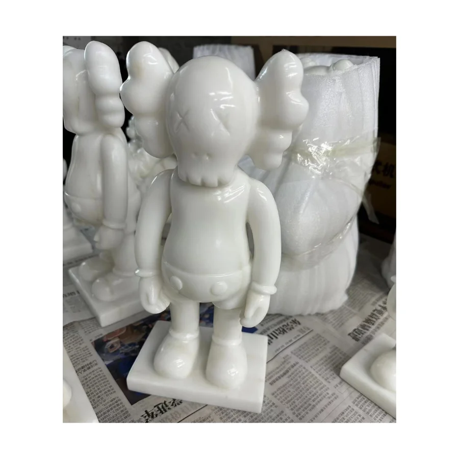 Natural stone animal carving crafts crystal violent bear jade obsidian natural stone statue can be customized