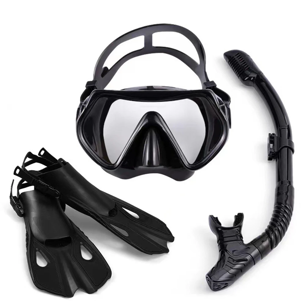 Wholesale Price Custom Colorful Swimming Diving Set Water Sports Use Diving Equipment Swim Fins Mask Snorkel