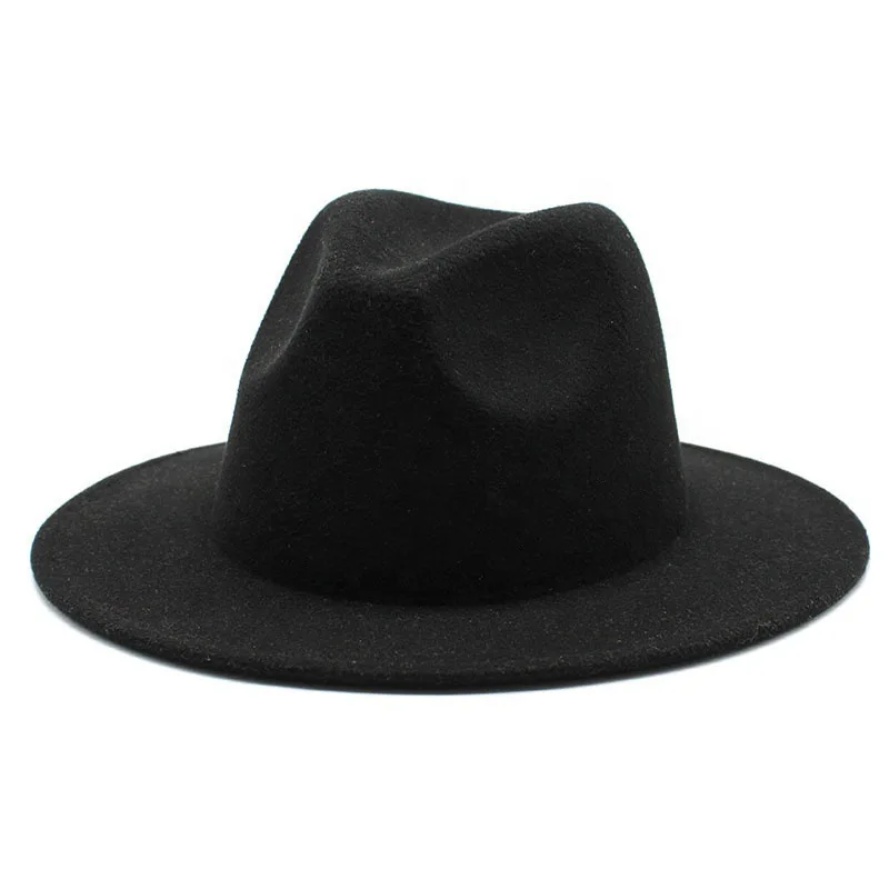 2022 New Luxury High Quality Colour Unisex Women Men Pure Wool Felt Fedora Hats