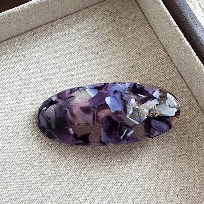 YANYE Vintage Oval Acetate Gold Label Side Acrylic Resin Alligator Hair Accessories Hairpin Hair Clip For Women