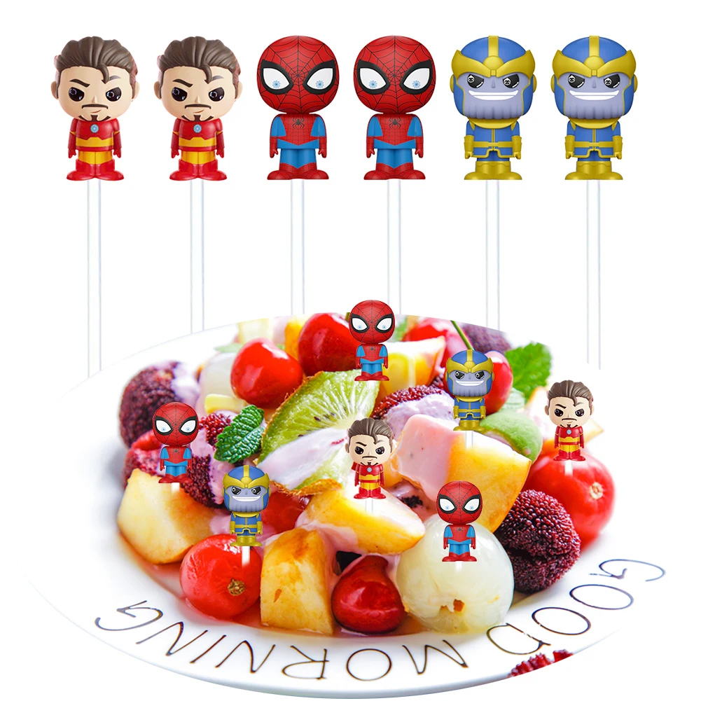 Fruit Picks For Kids Cute Flavored Toothpicks Lunch Accessories For Kids Cake Decorating Kit For Beginners