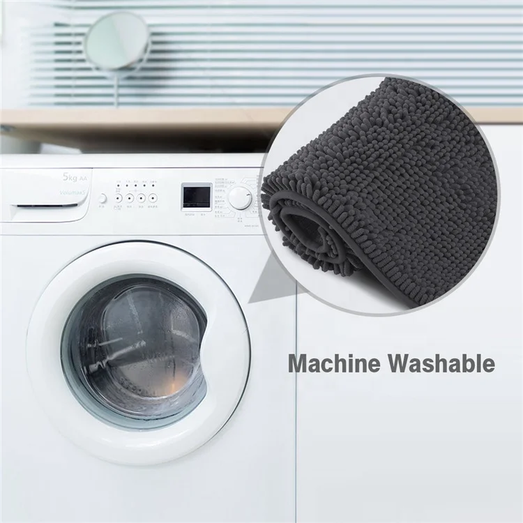 Wholesale Good Water-absorbing Ground Rugs Toliet Chenille Bathroom Rug Mat