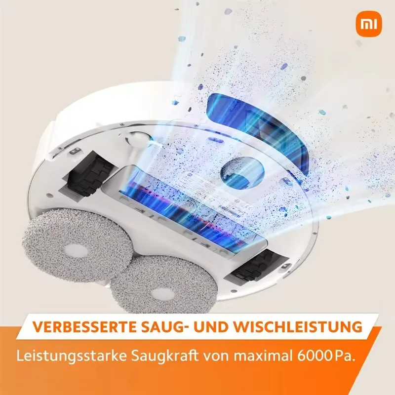 Оригинальный автоматический пылесос для Xiaomi робот-пылесос и швабра 6000 Па ультратонкий с воздушным фильтром