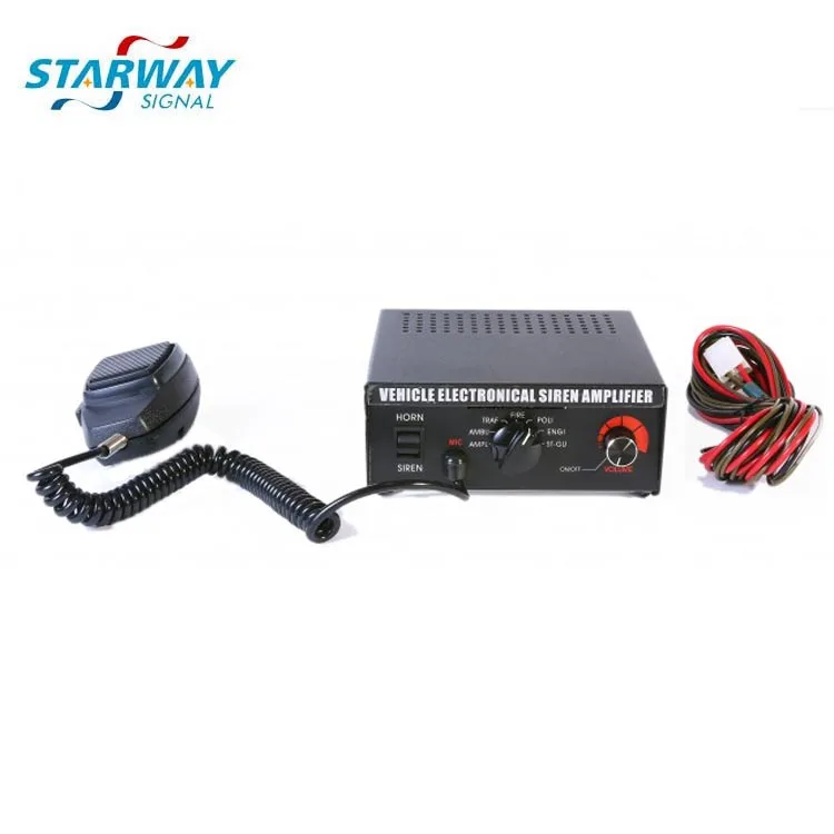 
Starway 100W high quality PA alarm electronic Full police siren 11 ohm horn siren speaker for Emergency vehicles 