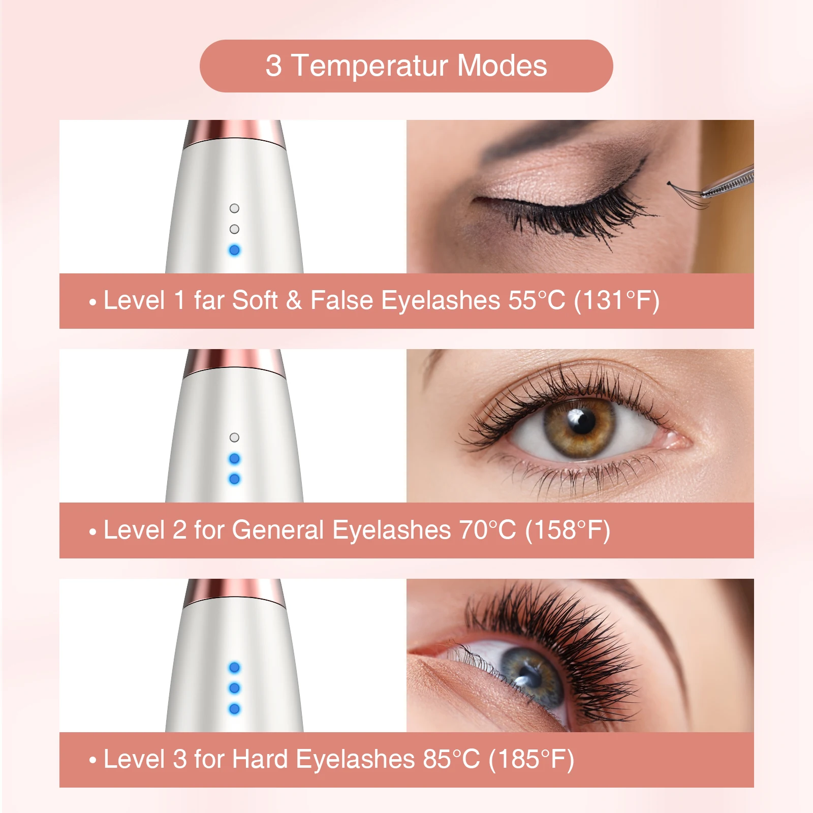 TOUCHBeauty Professional Korea Popular Electric Silicone Heated Eyelash Curler Customized Mascara Lash Curler for Home Beauty