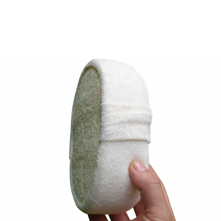 Custom Logo Skincare Tools Natural Loofah Bath Sponges Body Exfoliating Cleansing Scrubber Shower Luffa Rubbing Pad Brush