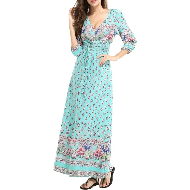 
Wholesale Women Fashionable Bohemia Style Vacation Dress 