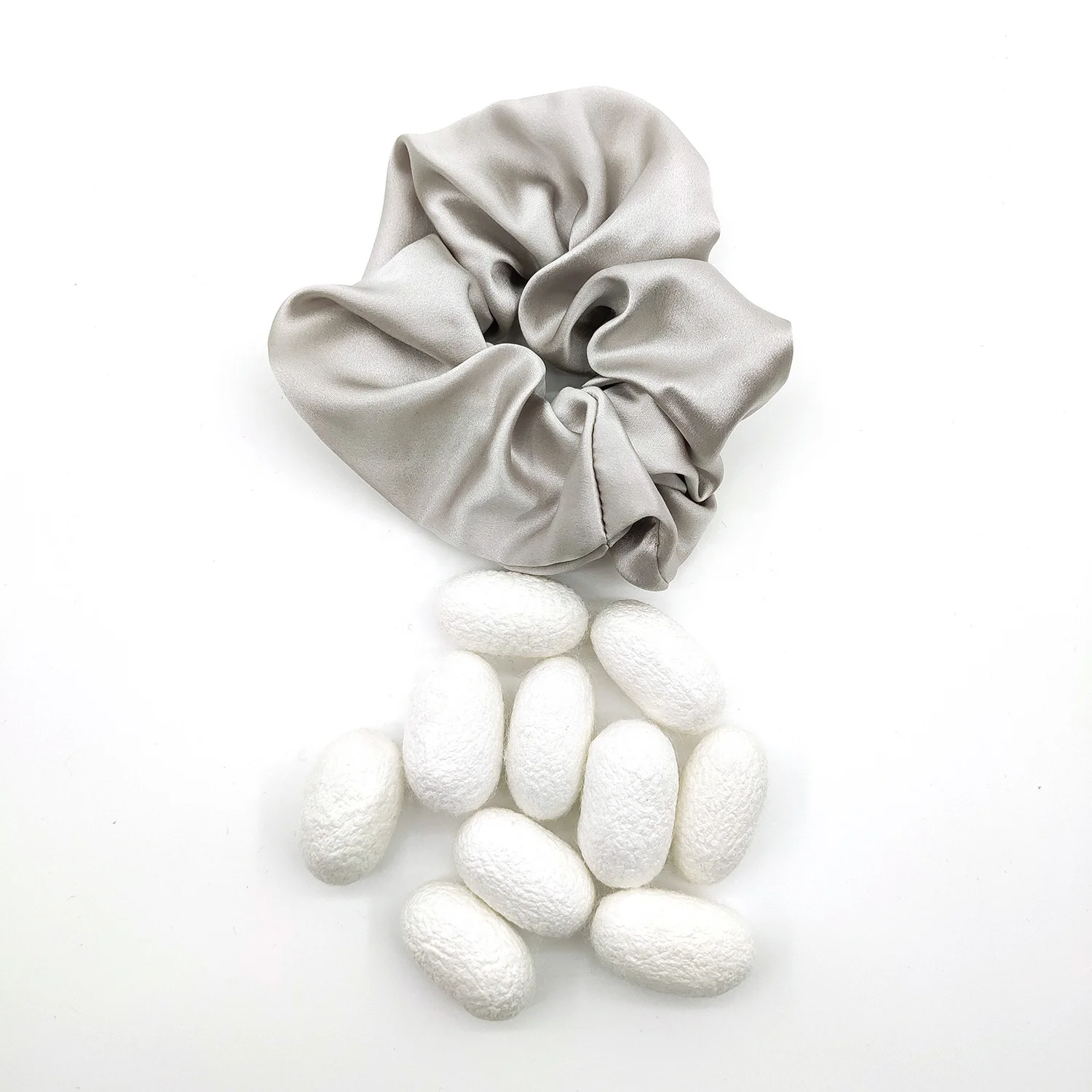 Custom 100% Pure Silk Scrunchies Mulberry Silk Scrunchies Silk Lady Bairbands