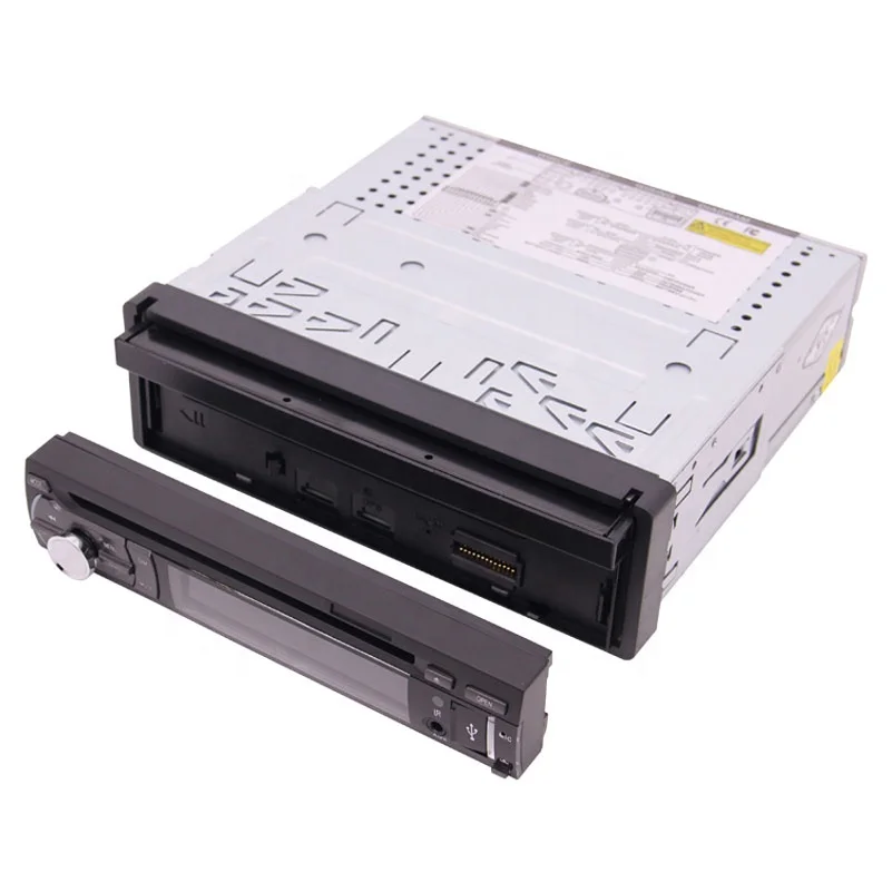  1 Din универсальный 7 дюймов Автомобильный DVD плеер GPS с откиньте экран Съемная панель Поддержка FM AM RDS USB/TF cam-в