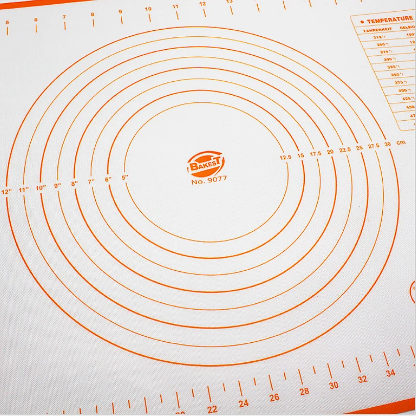 Wholesale Non-Stick Silicone Pastry Baking Mat With Measurements Kneading Pastry Dough Rolling Mat