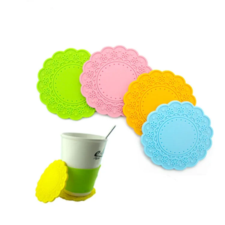 Custom High quality soft PVC adiabatic cup mat