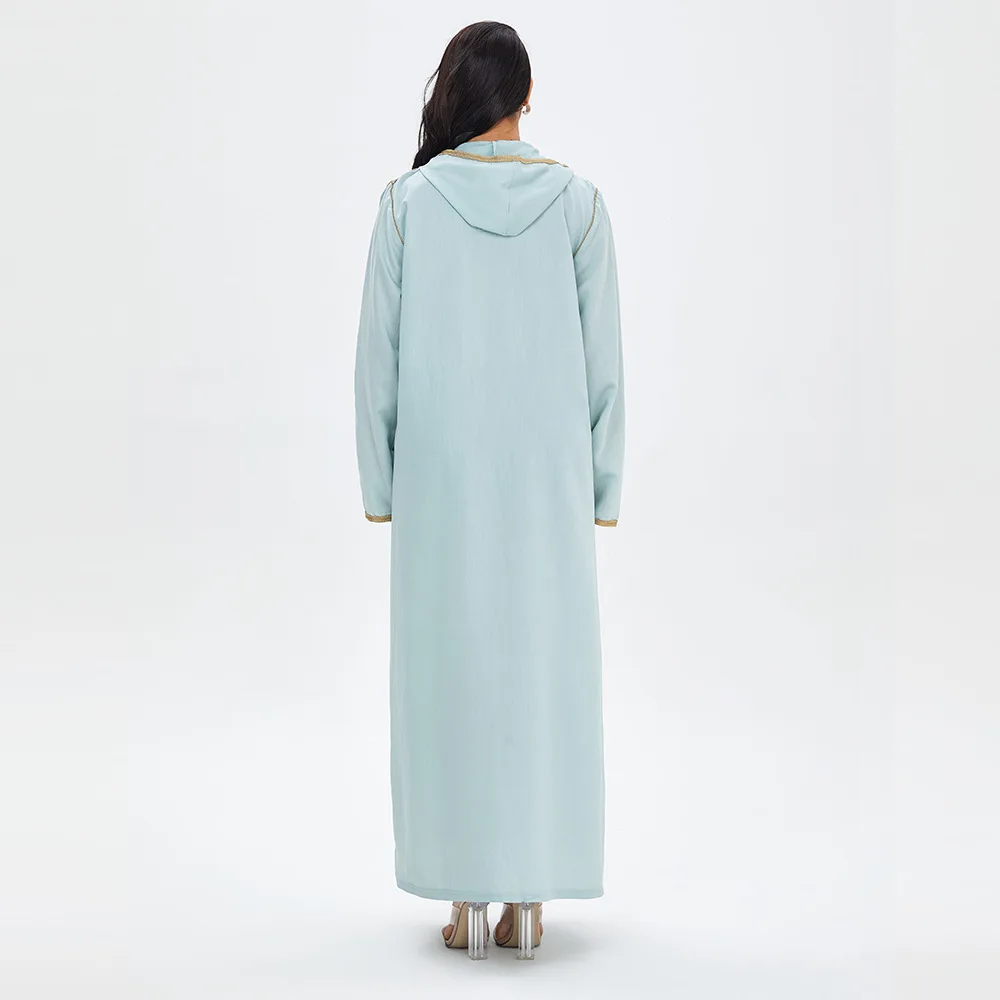 New Design India Fashion Clothing For Muslim Women Long Sleeves Traditional Clothes Embroidered Ethnic Dresses For Women