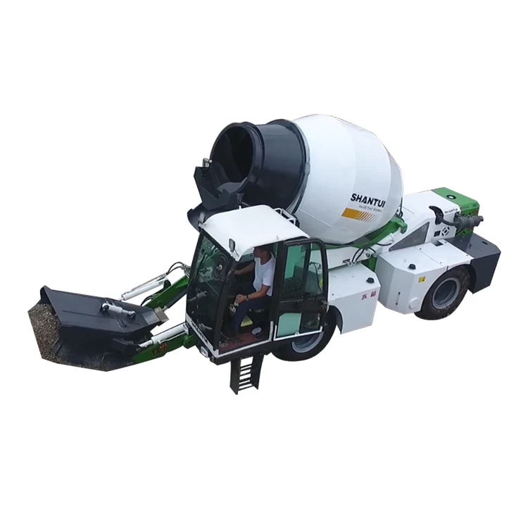 China Shantui brand new construction machines low residual rate 4 cubic self loading cement concrete mixer truck