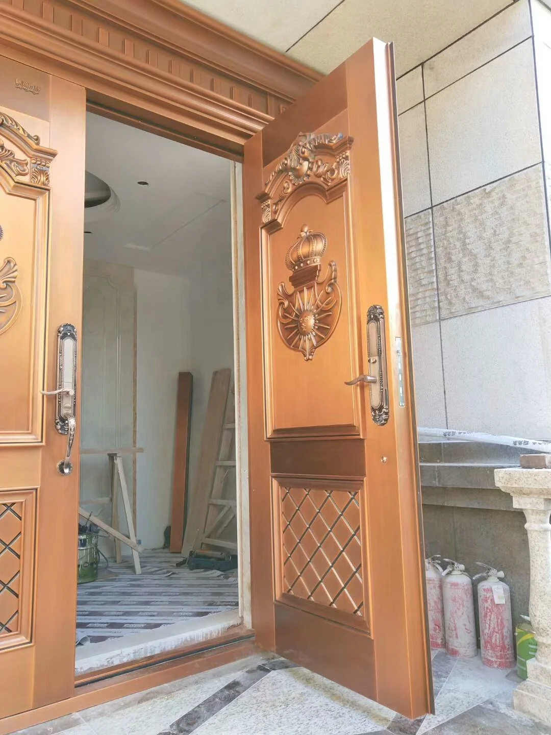 Luxury copper material high quality latest house main gate designs