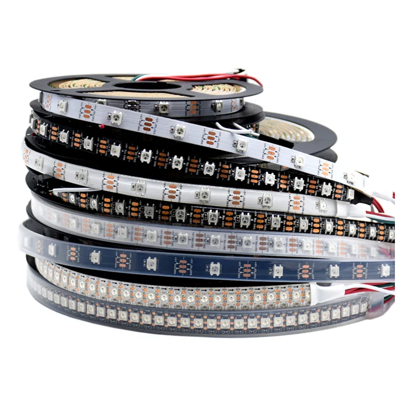 Factory stock WS2812B led strip 30 lamps / m DC5V built-in IC pixel programmable with remote control ws2812b