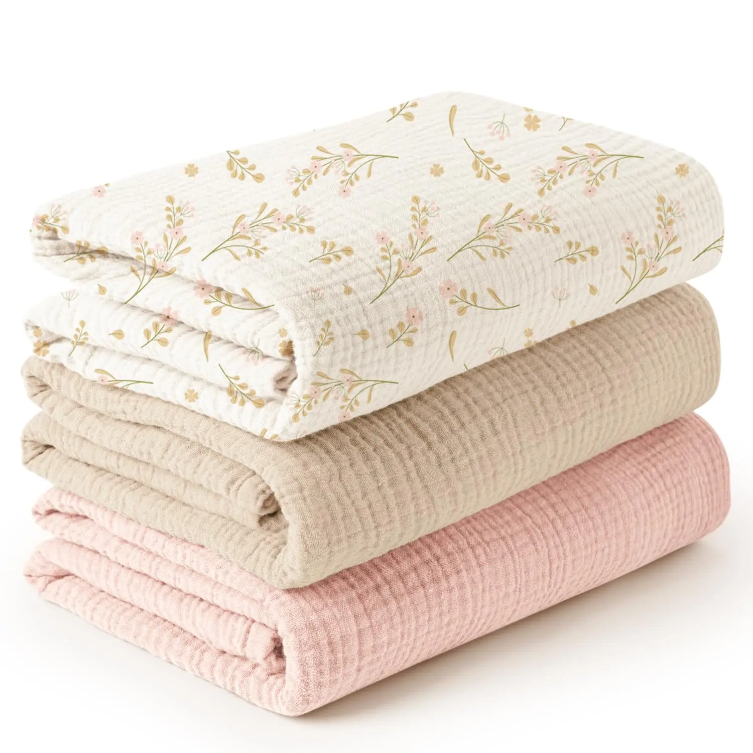 QDTEX wholesale price baby muslin swaddle throw blanket 100% cotton gauze blanket newborn baby muslin swaddle blankets wraps