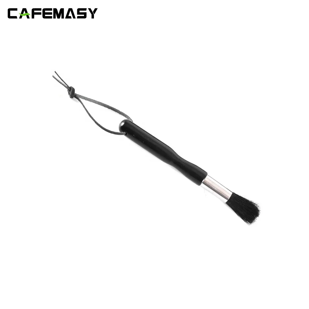 Barista Long Handle Coffee Grinder Powder Cleaning Brush Coffee Machine Brush Wood Handle Pig Bristle Dusting Espresso Brush