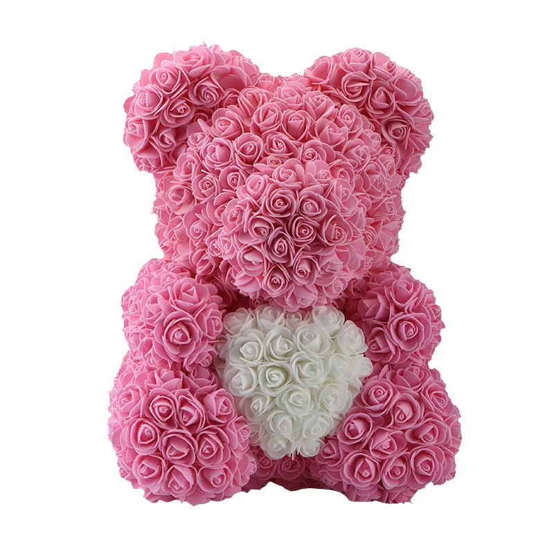 Hot Selling 25Cm Diy Packing Box Decoration Artificial Rose Pe Foam Flower For Valentine Day