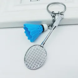 Cheap Badminton Keychain Student Bag Pendant Sporting Goods Mini Badminton Racket Set Promotion Badminton Keychain