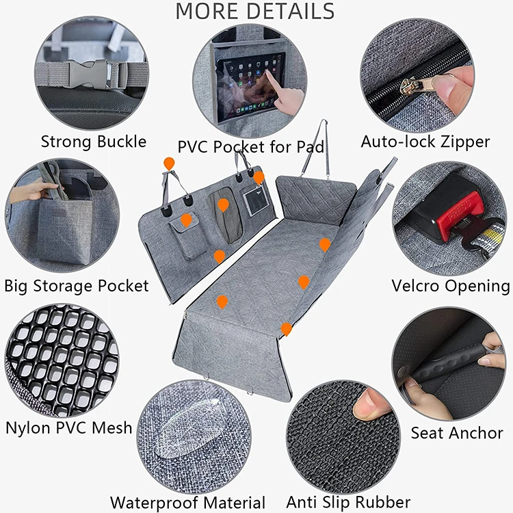 Dog Travel Pet Car Seat Cover Bench Cars & SUVs Protector Waterproof Dog Mat For Car