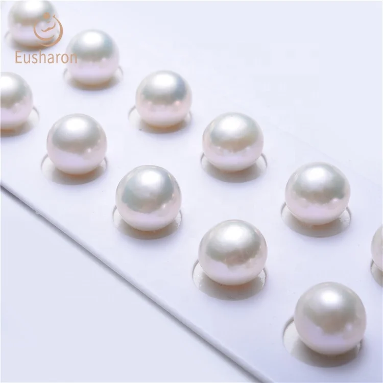Оптовая продажа по низкой цене подходящей парой носков 9-13 мм AA Белый Эдисон круглый свободные барочного жемчуга для серьги