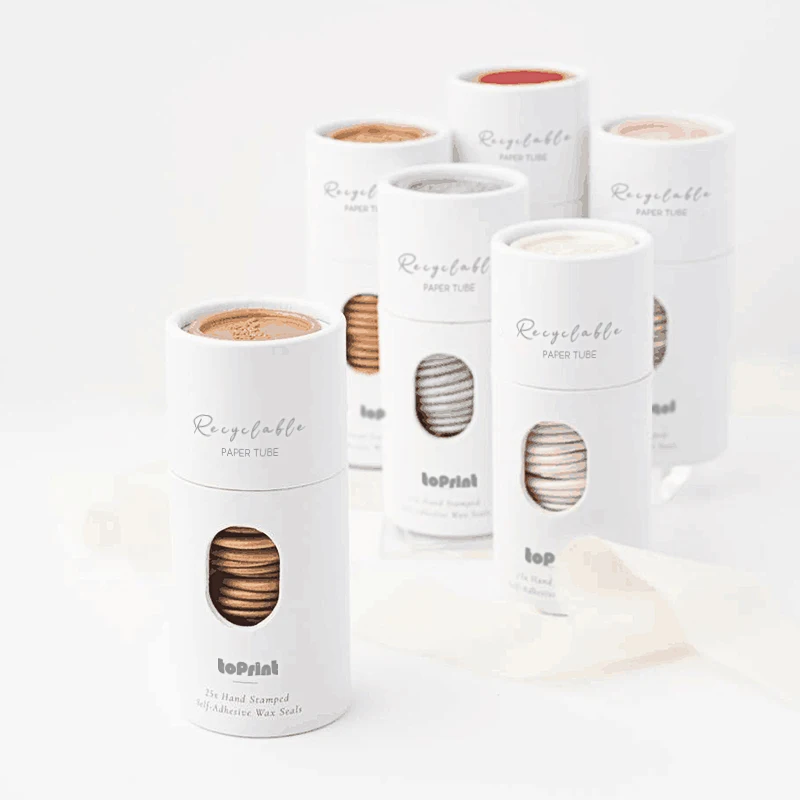 Airtight Cookie Boxes Packaging Custom Logo Cardboard Biscuit Paper Tube Food Grade Container With Window