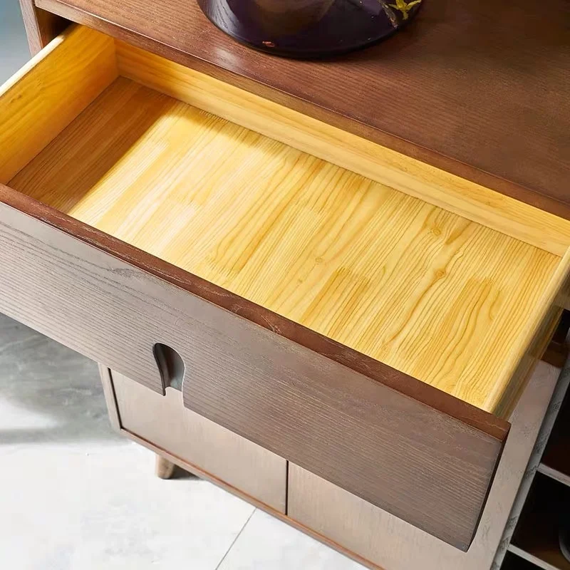 Modern Nordic Living Room Furniture Wood Shoe Racks For Home