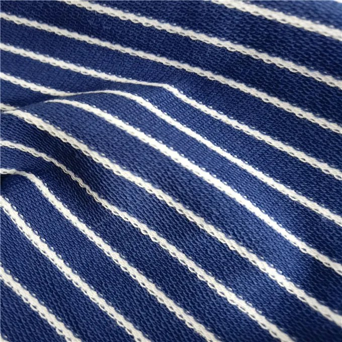 Stretch Organic Cotton Terry Knitting Fabric Organic Cotton Elastane Loop Terry Knitted Cotton Fabric