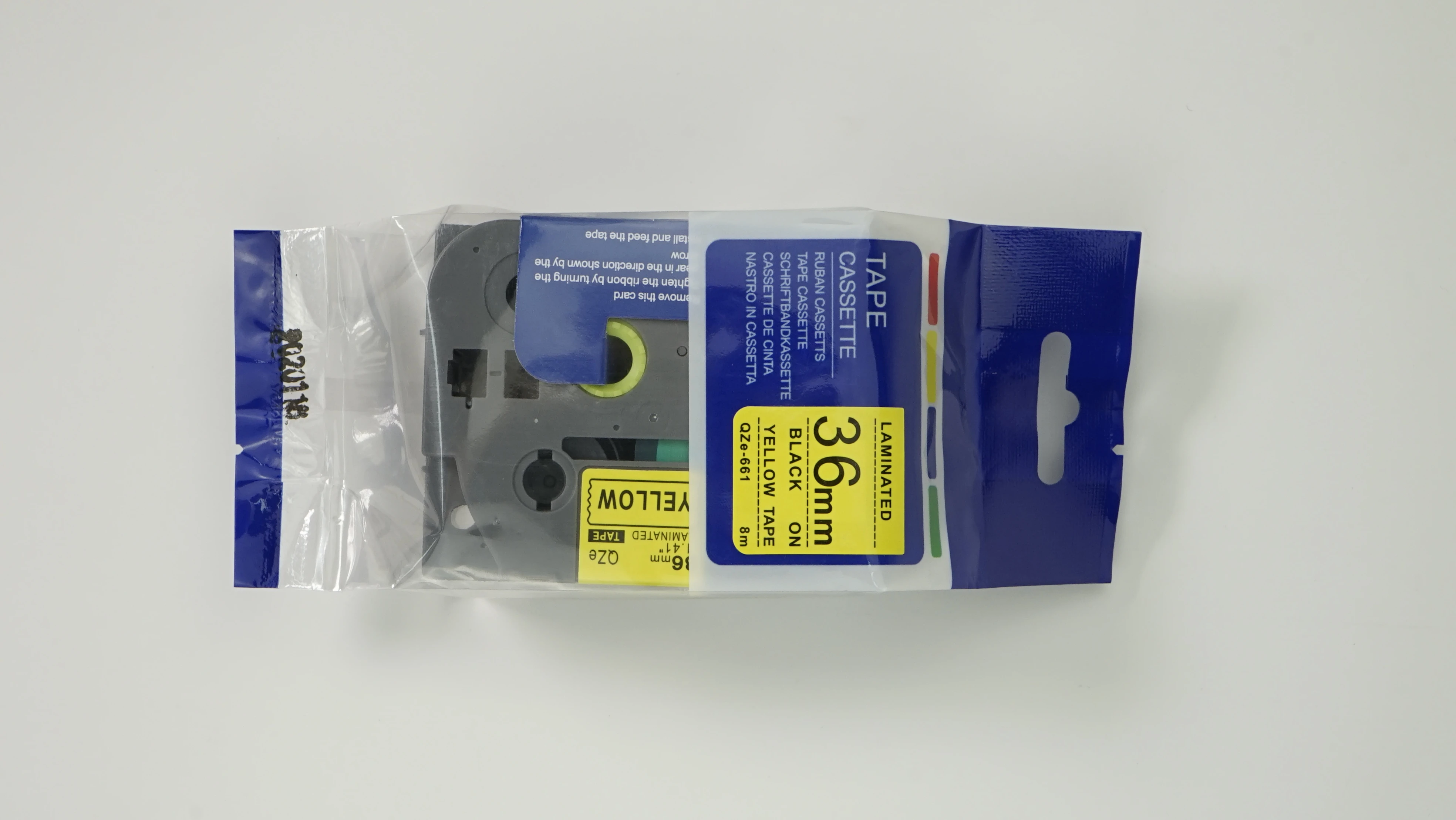 Compatible 12mm Tze 231 laminated label cassette for   printer tze-231 tze 231 tz231