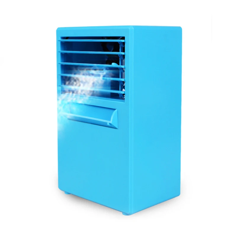 Новый ABS 3 режима скорости домашняя Спальня Синий настольный мини-кондиционер охладитель вентилятор для дома