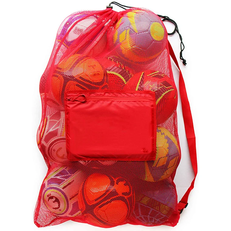 
Extra Large Heavy Beach Cloth, Swimming Gears Water Sports Soccer Ball Duty Mesh Equipment Bag 