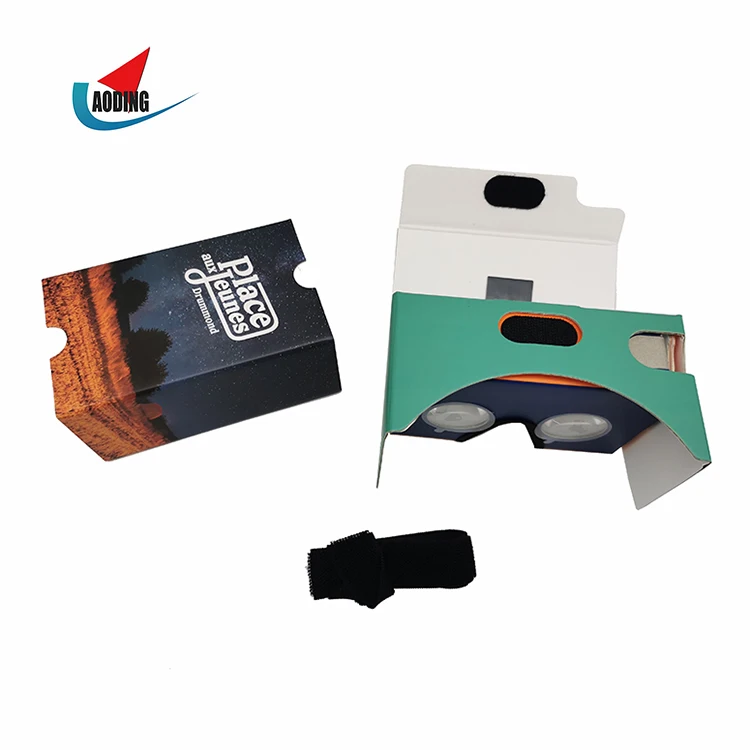 Индивидуальные Бумажные 3d очки виртуальной реальности Google Cardboard 2,0, VR-очки для Android /ios
