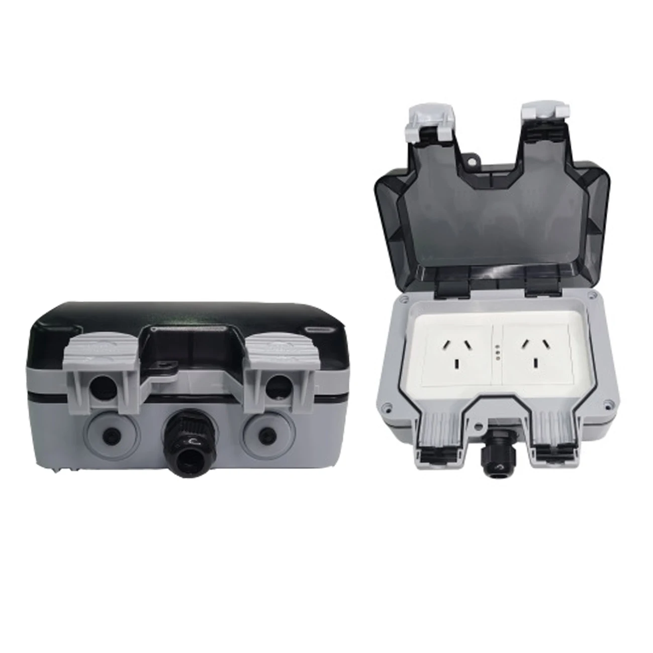 2021 топ продаж Австралийский Aussie 2 gang 16A двухполюсные переключатели Розетка с защитой от атмосферных воздействий Водонепроницаемая коробка IP66 для розетки