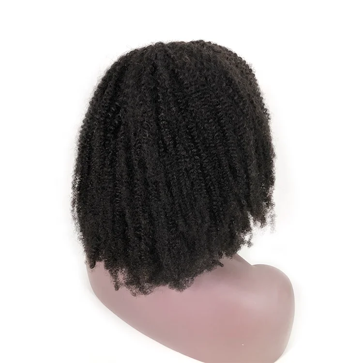 Indian Human Hair Wigs Swiss Transparent HD Glueless Lace Wigs wholesale 180% Afro Kinky Coily 4a 4b 4c Lace Front Wigs