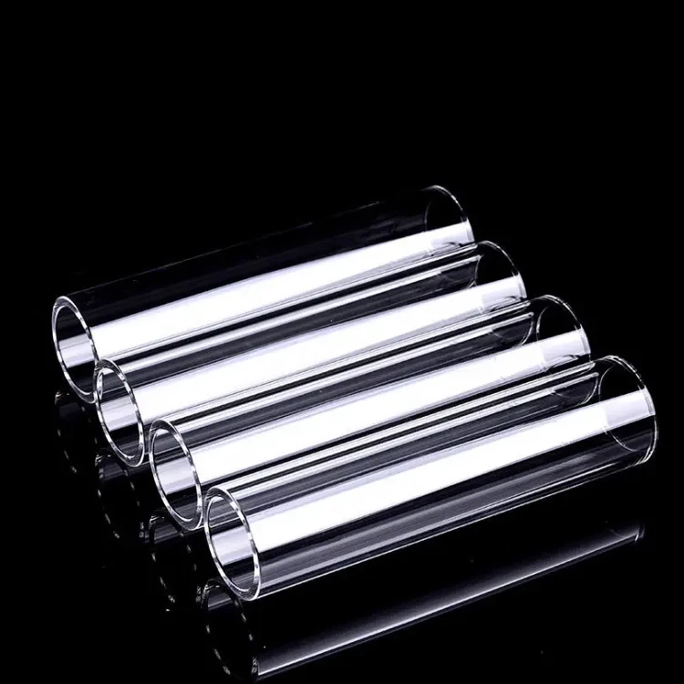 High Borosilicate Clear Light Glass Tube Home Appliance Manufacturing Chemical Quartz Heating Tube Pipe