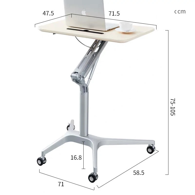 Modern Student desk Study Table Pneumatic Adjustable Height Cover Desk Spring Adjustable Desk Table
