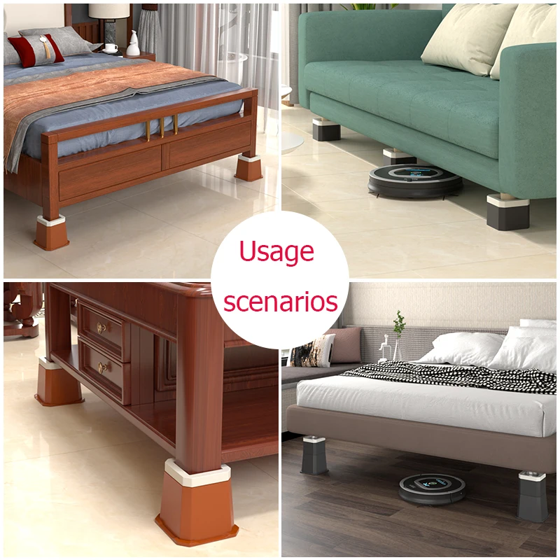 Adjustable Reconfigurable Plastic Table Furniture Legs Pads Comfortable Seating Furniture Accessories