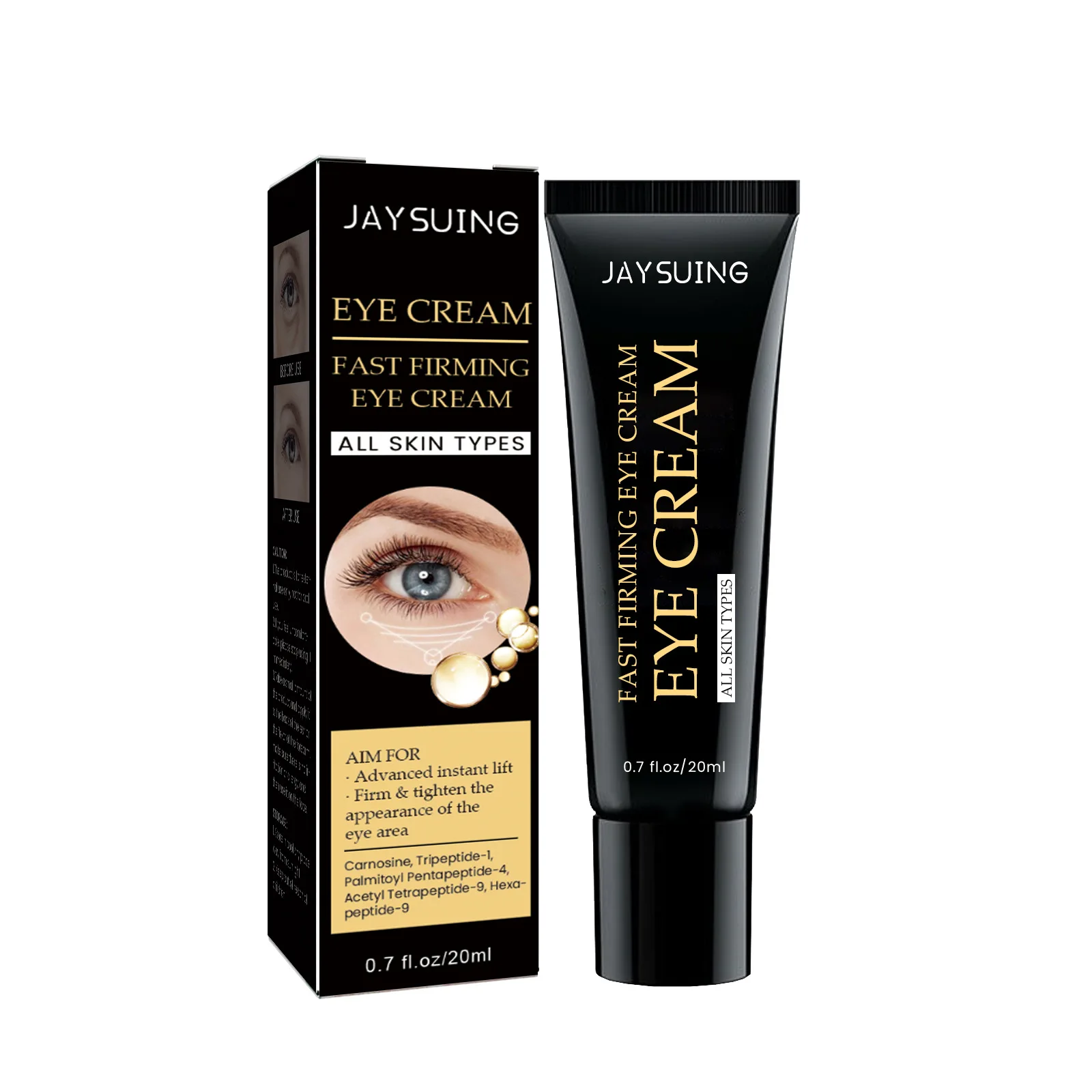 Dimming fine lines around the eyes  anti-aging moisturizing firming skin eye cream